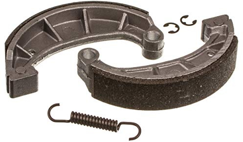 MZA Meyer-Zweiradtechnik 10133B Set Bremsbacken Durchmesser 124 mm - mit Angegossener Stahlauflage Plus Bremsbackenfeder Plus Sicherungsscheiben
