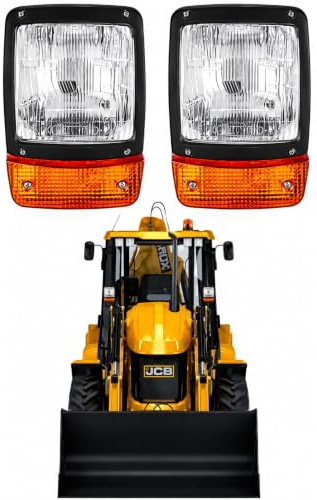 Bajato JCB Faros delanteros 3CX Tractores Excavadora Faros delanteros Camión volquete Par