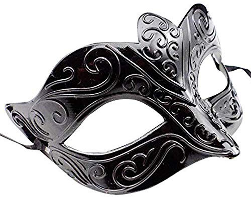 thematys Elegante Venezianische Maske Schwarz – Verführerisches Damen Accessoire für Maskerade, Karneval, Halloween