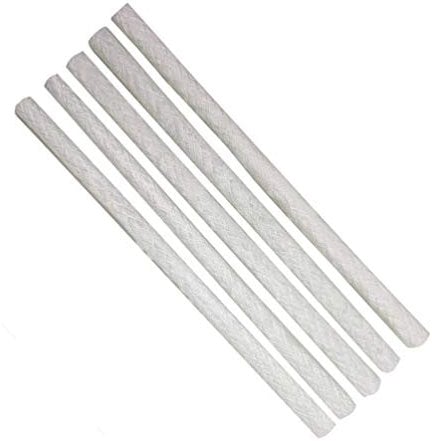 10 Stück Dochte Fiberglas Ersatz, 25cm Lange Glasfaser Dochte Ersatz, Glasfaserdocht für Tiki Fackel Docht, Weinflaschen Laternen Und Gartenleuchten Kerzendocht