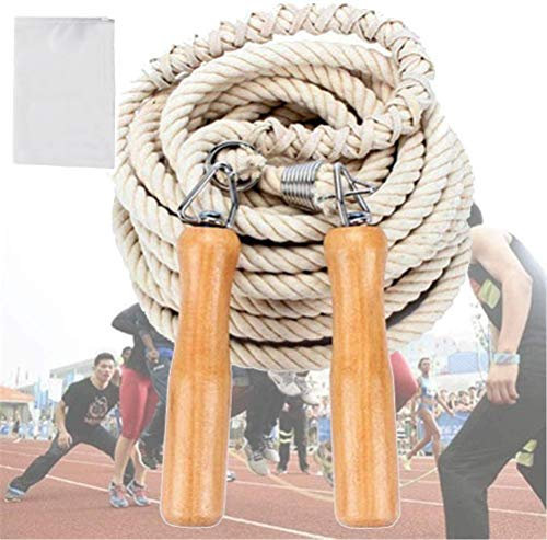 CZ-XING Cuerda de saltar para multijugador, cuerda larga de 5 metros, 7 metros, 10 metros, cuerda de saltar y cuerda multijugador (10 metros)