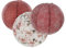 3er Set Papier-Lampion Flowers, rund, Ø 30 + 40 cm, Papierlaterne, Lampenschirm, Kugelleuchte, Papierlaterne, Dekoration für Party, Hochzeit, Feier