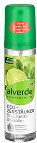 alverde NATURKOSMETIK BIO Deo Zerstäuber Deodorant Limette Salbei, 75 ml