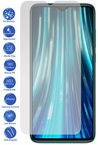 Todotumovil Protector de Pantalla Xiaomi Redmi Note 8 Pro de Cristal Templado Vidrio 9H para movil