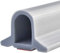 Zusammenklappbarer Duschschwellen-Wasserdamm, ideal für rollstuhlgerechte, barrierefreie Duschen, Dusche Bad Boden Dichtung Wasserdamm Duschschwelle Barriere-Wasserstopper (Grau,100 cm)