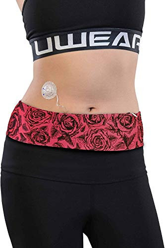 Dia-BellyBand - Cinturón de diabetes para bomba de insulina con aberturas para tuberías, para niños y adultos diabéticos, apto para cualquier bomba de insulina. (M (82-92 cm))
