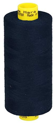 Gütermann Garn Mara 120 Allesnäher Nähgarn Polyester 1000m Nähmaschinengarn UV Beständig 339 Dunkelblau