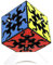 Oostifun MO FANG GE Zahnradwürfel 3x3x3 Puzzle Cube 3D Würfel Glattes Twist Puzzle Mit Einem Würfelstativ (Schwarz)