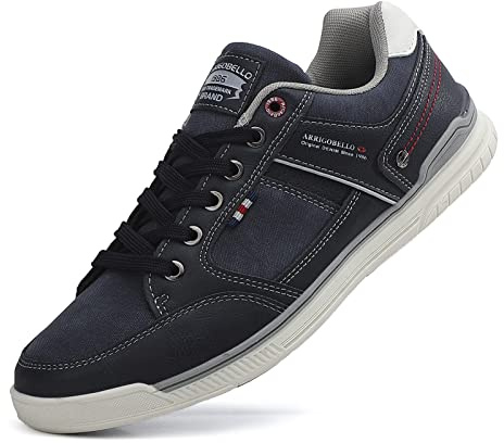TARELO Mens Trainers Casual Shoes Fashion Lace Up Walking Sneakers A Blue
