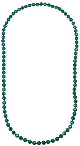 ELEDORO Edelstein Perlenkette Collier endlos geknotet 8mm 80cm lang Achat grün