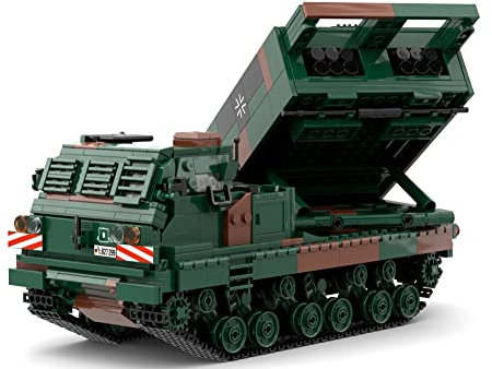 BlueBrixx Pro 104123 – Mars II, Bundeswehraus Klemmbausteinen mit 1096 Bauelementen. Kompatibel mit Anderen Klemmbausteinmarken Lieferung in Originalverpackung.
