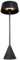 Lowry LFPTH5 2.1KW Freestanding 210cm High Outdoor Black Electric Graden Patio Heater with 3 Heat Settings, Halogen Heating Element, Touch & Remote Control, Fabric Shade