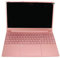 PUSOKEI 15,6 Zoll Laptop Pink, 16 GB LPDDR RAM 512 GB ROM IPS Display Quad Core 2,9 GHz CPU Laptop Computer mit Hintergrundbeleuchteter Tastatur, Fingerabdruckleser, für Windows 11(16+512G)