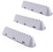 DEKAROX Lot de 3 nervures de tambour 225 x 53 x 40 mm 12 trous pour Indesit C00799111 C00268109 Whirlpool Bauknecht 488000799111 482000023096 pour machine à laver et sèche-linge