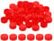 PATIKIL 1.2inch Plastic Bottle Caps for Crafts, 200Pcs Reusable Protection Bottle Screw Lids for Empty Container DIY Scrapbook Decorations, Red