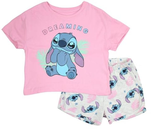 Disney Girl's Lilo et Stitch Fille Ensemble, Rose, 8 Years