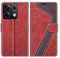 MOBESV Hülle für Xiaomi Redmi Note 13 5G Handyhülle(Nicht für 4G), Lederhülle mit Kartenfach, Klapphülle mit Ständer, Flip Case Handytasche Schutzhülle, Modisch Rot