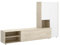 DEKIT GRUPO RIMOBEL KEI Salon TV Compact avec 3 Portes Blanc/Naturel 140,6 x 227 x 40 cm