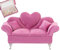 Obelunrp Sofa Schmuckschatulle, 9,3x3.7x4,9in Samt Couch Halskette Aufbewahrungsbox, Miniaturpuppenhaus Couch, Puppenhaus Sofa Dollhouse Möbeldekoration