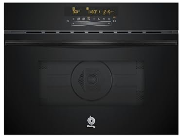 Balay - Microondas multifunción con horno, alto 45 cm, Aqualisis, Control táctil, 15 recetas, Grill, Cristal Negro, 3CW5179N3