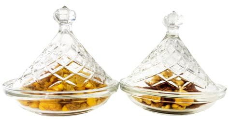Générique Set de 2 Coupelles Apéritives en Verre Transparent – Style Tajine Chic et Durable