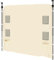Outsunny Gazebo Side Panel, Canopy Sidewall Panel with 4 Mesh Bags and 2 Storage Pockets for 3 x 3 m Straight Leg Pop Up Gazebos, 1 Pack Sidewall Only, Beige