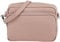 SH Leder Echtleder Umhängetasche Clutch kleine Tasche Abendtasche Alltagstasche mit Verstellbar Schultergurt 18x13cm Pia G394 (Nude)