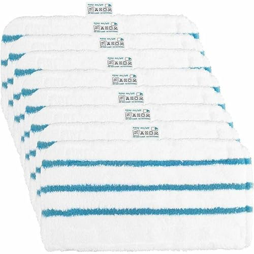 Lot De 8 Lingettes Pour Black Et Decker Balais Vapeur Steam Mop Pour Black Decker Fsm1630, Fsm1616, Fsmh13E5, Fsm1321, Fsm1605, Fsmh13151Sm