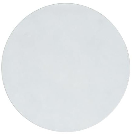 Harbour Housewares Rundes Schneidebrett aus Glas - 30cm - Weiß - 1x Temperiert Hitzebeständig Heim Küche Arbeitsplattenschoner Kochfeld Kocher Herdplatte Oberflächenschutz Abdeckung