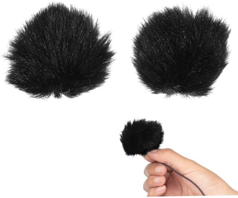 MILISTEN 2 Stück Mikrofon Windschutzabdeckungen Flauschige Pelzige Mikrofonabdeckung Wind Pop Filter Mikrofonabdeckung Mikrofon Windschutz Pelzige Abdeckung Für Mikrofon Mikrofon