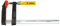 TOPEX Schraubzwinge 50 x 250, Spann-Weite 250 mm, Spanntiefe 50 mm, Schnellgriffklemmen aus Stahl, Holzgriff, für präzises Fixieren von Holzwerkstücken