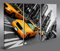 islandburner Bild Bilder auf Leinwand Yellow Cabs NYC Taxi New York City 3p XXL Poster Leinwandbild Wandbild Dekoartikel Wohnzimmer Marke