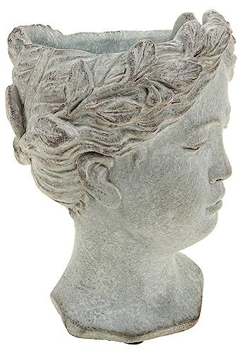 SIDCO Pflanztopf Büste Pflanzer Frauenkopf Pflanzkübel Damenbüste Design Blumentopf