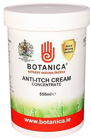 Natures Healing Energy Anti Itch Cream - 550ml Comfrey, Aloe Vera, Tea Tree & Lavender Oils, Vegan & Cruelty-Free, Soothing Relief for Sweet Itch & Mud Rash, Safe for Human & Animal Skin