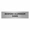 Slimline Aluminium Custom Office Door Sign by ViroDisplay® – Rigid Brushed Silver 0.5mm Aluminium – 200 x 50mm - Customisable Office Sign – Durable Printed Surface – Self-Adhesive Fixing