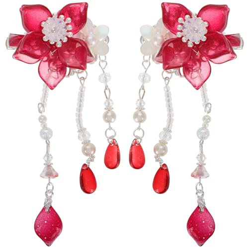 1 Paar Chinesische Haar Clip Quaste Haar Clips Haar Barrettes Süße Haar Pins Hanfu Haar Zubehör Für Mädchen Teens Kinder Kleinkinder