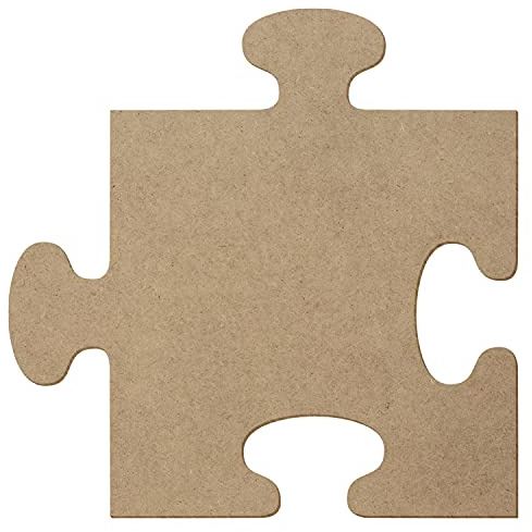 Quadratisches MDF Holz Puzzleteil - Deko Basteln 5-50cm, Pack mit:10 Stück, Breite:7cm breit