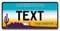Funschilder.de - USA-Motiv, individuell gestaltetes Funschild, Wunschmotiv mit verschiedenen Staaten, Kennzeichen aus Aluminium mit Wunschtext, Made in Germany, 300 x 150 mm