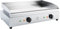 METRO Professional Piastra Elettrica GEG2112, Acciaio Inox, 3500 W, Superficie di Cottura 68.8x41cm, Temp.: 50-300°C, Griglia con Vaschetta Raccolta Grassi, Argento