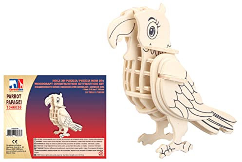 Cornelißen Holz 3D Puzzle - Papagei