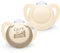 NUK for Nature Babyschnuller | aus nachhaltigem Silikon | kiefergerechte Form | BPA-frei | 18-36 Monate | beige | 2 Stück