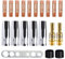 MIG/MAG Accessori,20 Pezzi Accessori per Saldature, Set di Materiali di Consumo Saldatori,Accessori per Saldatrice,UGELLO,PUNTA GUIDAFILO M6 0,8mm,DIFFUSOREE,ISOLATOR,STRUMENTO