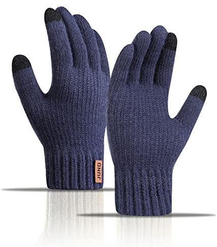 AYPOW Winter Warme Strickhandschuhe Unisex, Touchscreen Thermo-Fleece Gefütterte Handschuhe, Damen und Herren Outdoor-Sport Laufen Radfahren Wandern Fahren Arbeits handschuhe