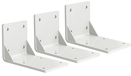 paramondo Deckenhalterung für Kassettenmarkise Curve 2000 Markise Deckenmontage Halterung Kombihalterung, Zubehör, 3 Stück, Weiß