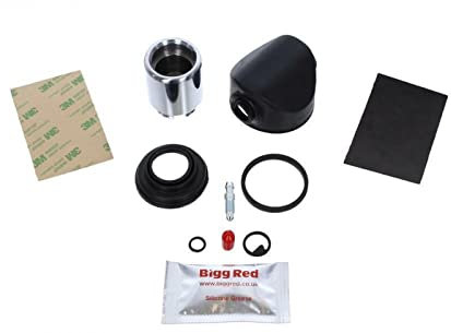 Bigg Red - Bremssattel Kolben Reparatursatz - Hinten Links & Rechts - Inklusive Anti-quietschen Bremsbeläge, Entlüftungsnippel, Reparatur Kit & Dichtung - Für Bendix Einzel 36mm D - P164KS