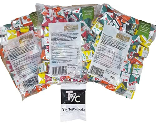 BÖHME Fruchtkaramellen Vorteilspackung 3 x 250g Mit TopCandy Give- Away 750g