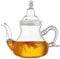 BURLOE Théière Marocaine en Laiton Poignée en Plastique Pot Oriental Cafetière pour Jus Lait Théière Arabe pour La Maison Thé De L'Après-Midi,1200ml