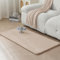Evitany Teppich Weich Flauschiger Kunstfell Waschbar Teppiche Hochflor Rabbit Teppich für (60 x 120 cm,Khaki)