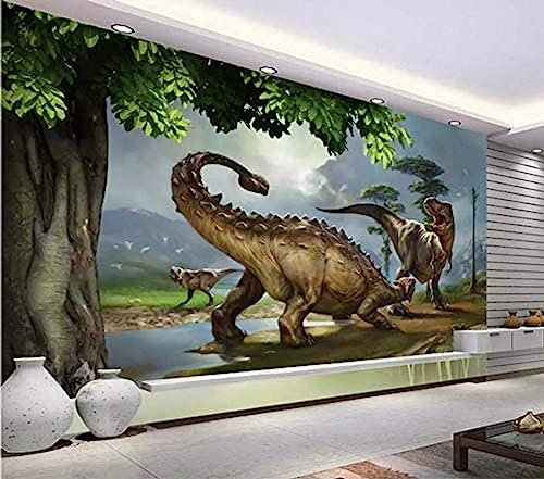 XLMING Papier peint haut de gamme salon 3D stéréoscopique dinosaure Mural fond mur Papier Peint 3D Salon Tv Salle De Séjour Chambre À Coucher Mural Enfant-150cm×105cm
