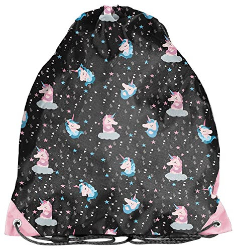 PASO Kinder Turnbeutel/Sportbeutel 36x32 cm - Einhorn